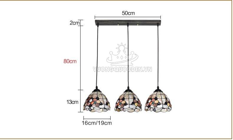 Đèn thả phòng khách phong cách địa trung hải nhập khẩu yb100-15